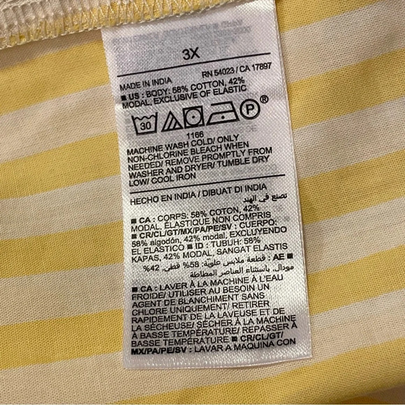 OLD NAVY Matching Printed Smocked Bralette Top in Yellow Stripe - Picture 7 of 8